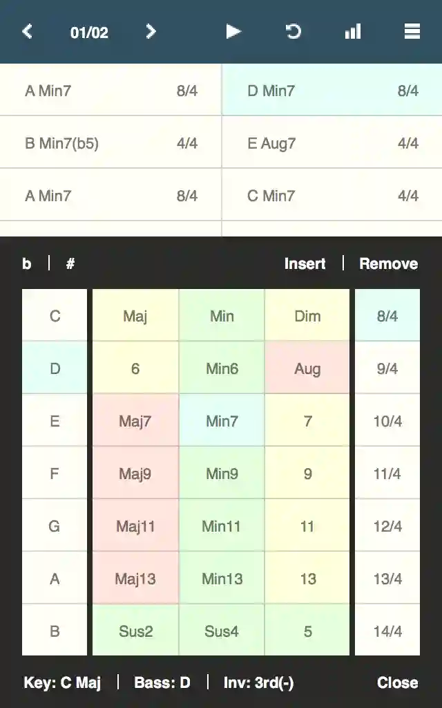 Chordbot - Quick and easy playback of complex chords and arrangements